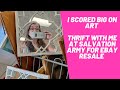 I Scored Big on Art - Thrift With Me at Salvation Army for Ebay Resale