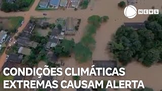 8 estados brasileiros estão em alerta por condições climáticas extremas