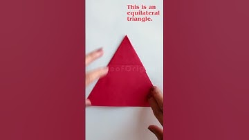 How to fold a regular Hexagon? Origami and Math #fyp #foryoupage #origami #math