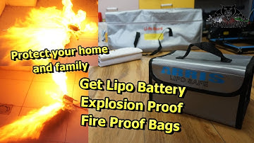 Prevent Lipo battery Explosion and Lipo battery fire at home