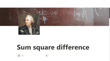 006 - Sum square difference - Project Euler Challenge - JavaScript freeCodeCamp