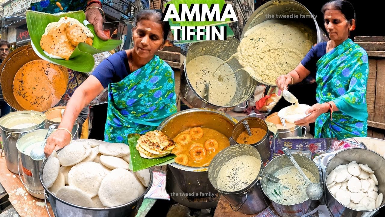 Famous Amma Tiffin Idli Breakfast Kolkata Cheapest South Indian Street Food India