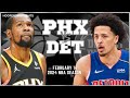 Phoneix suns vs detroit pistons full game highlights  feb 14  2024 nba season