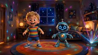 Entdecke Robis fröhlichen Tanz – Kinderzimmer-Spaß mit Bobo & Fibi!