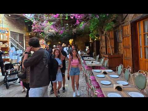 المشي في شوارع جبيل اقدم مدينة ساحلية مأهولة في التاريخ والتجول في سوقها القديم