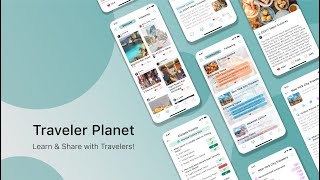 EXPO - "Traveler Planet" App Design screenshot 5