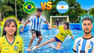A TAYLA ME DESAFIOU PRO X1 NO FUT SABÃO! BRASIL vs ARGENTINA QUEM VENCE?