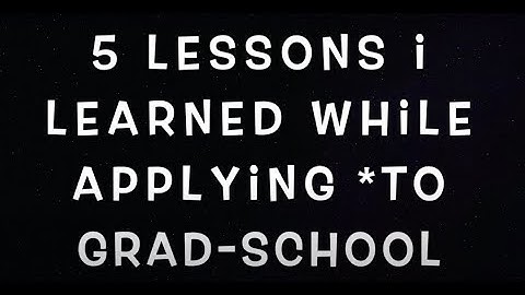 5 lessons I learned applying to for an MSW