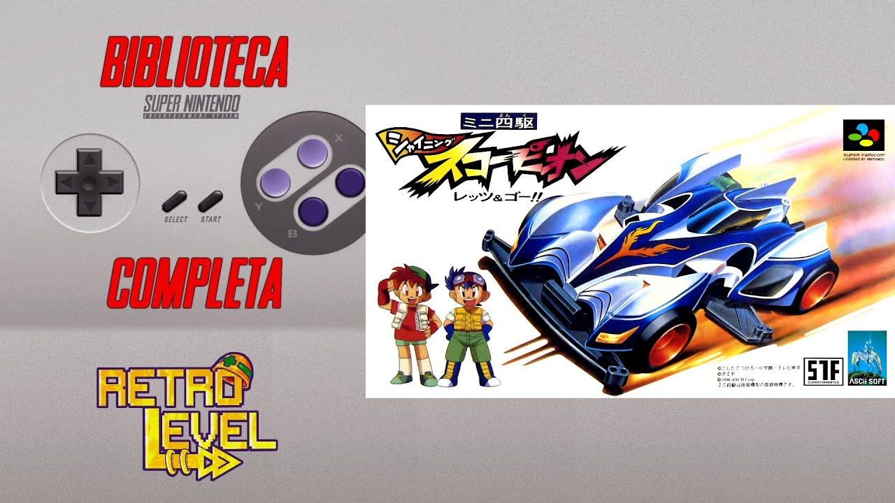 Super Famicom Mini-Yonku Shining Scorpion Let's & Go!! – Jeu NTSC-J Complet