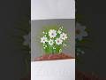 🌿🌼🎨👌GRASS &amp; WHITE FLOWERS acrylic painting 🫶💯 #shorts #art #flowerart