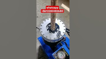 Hydraulic and manual pipe necking machine, made in China. #music #cute