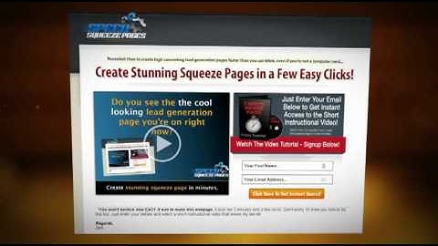 Most Effective Squeeze Pages Software