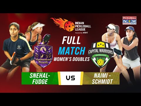 Hyderabad vs Gurgaon | Women’s Doubles | Fudge–Snehal Beat Schmidt–Naimi 15–10 | IPBL 2025