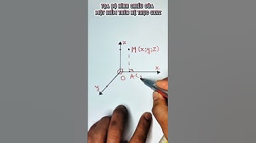 TÌM TỌA ĐỘ HÌNH CHIẾU CỦA MỘT ĐIỂM TRÊN HỆ TRỤC OXYZ #shorts