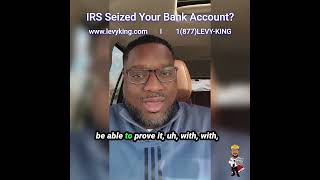 IRS Bank Levy! How to Get Your Frozen Account Released in 2 Days.