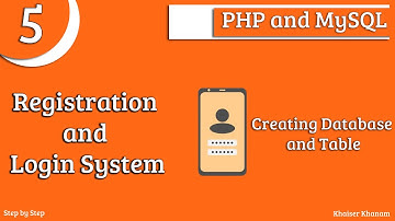Registration and Login System using PHP and MySQL || Part-5 Creating Database and Tables
