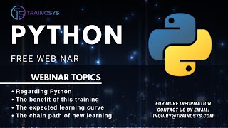 Python Webinar | Benefit | Learning Curve | Chain Path of New Learning