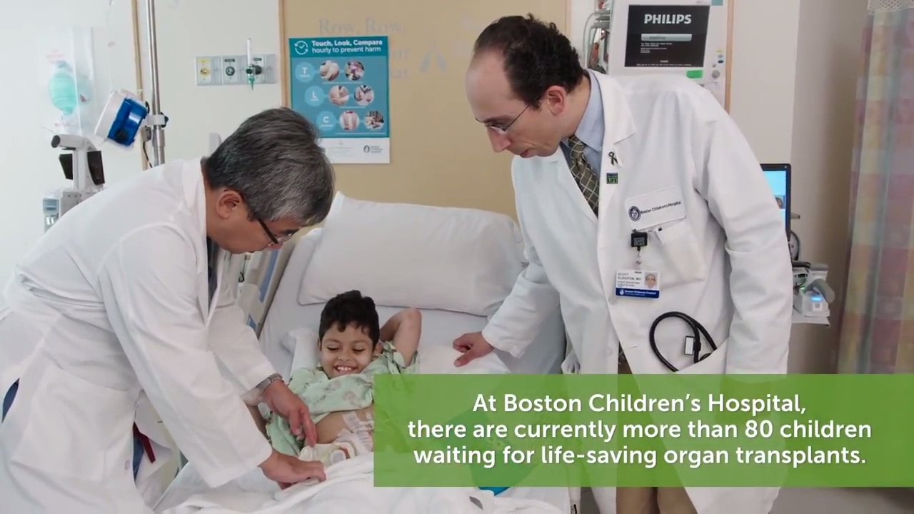 becauseofadonor Pediatric Transplant Center Boston Children's Hospital YouTube