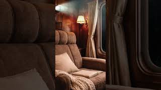 Night Rainy Train Travel with Projector Sound 🚆🌧️🌙📽️ | Cozy Sleep Ambience #Shorts