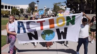 Hundreds march at SDSU in global climate strike