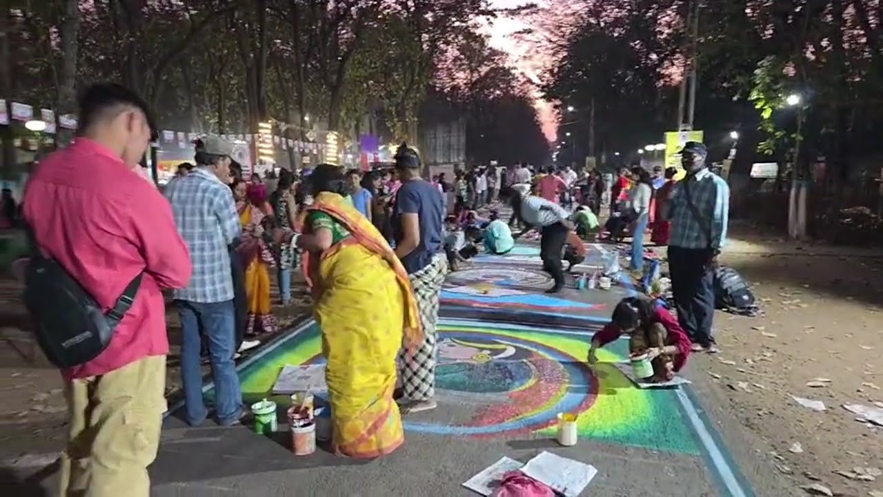 Road Art In ABL Township Durgapur Pre Holi  Utsab  @durgapurcityofficial  