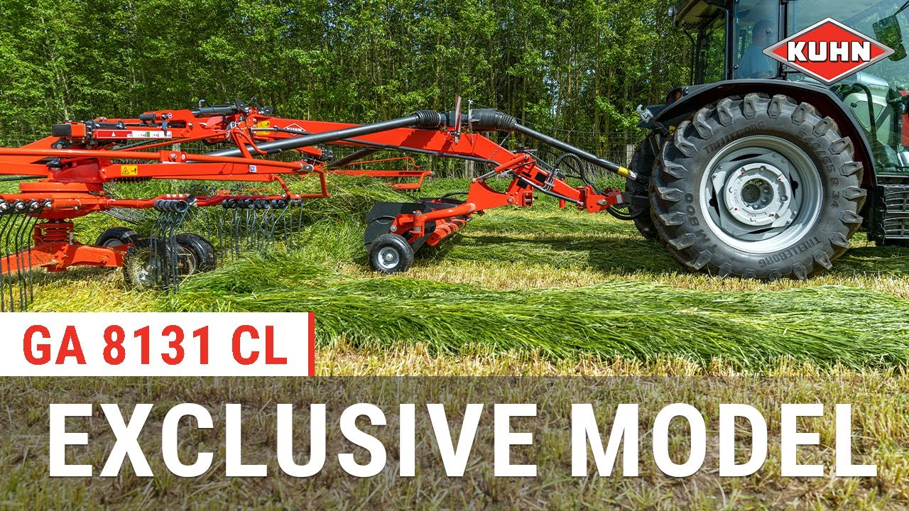 Exclusive! A twin-rotor rake equipped with a patented aerator pick-up | GA 8131 CL | KUHN