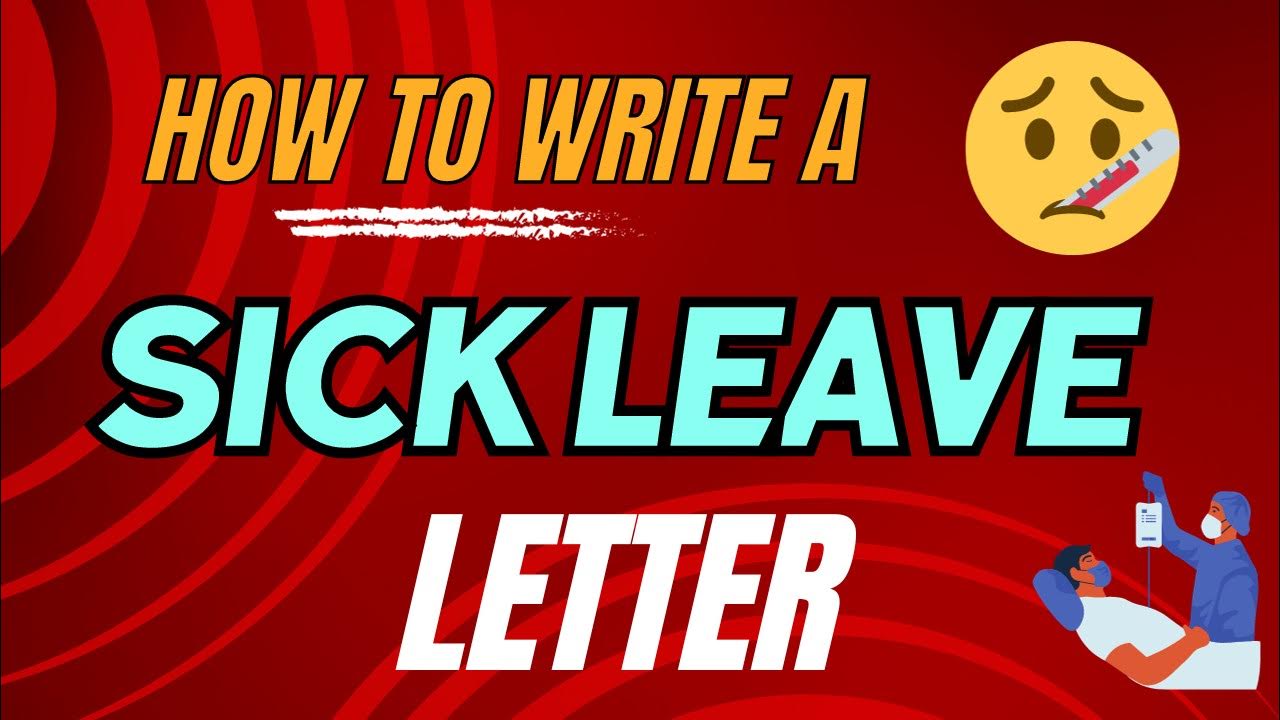 How to Write a Sick Leave Application Format and Example Sick Leave