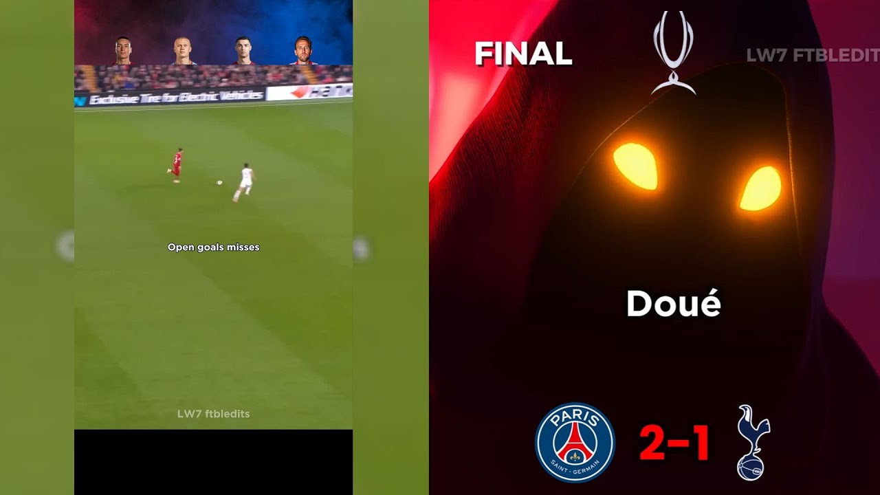 Open goals misses 💀 | PSG vs Tottenham ☠️🔥