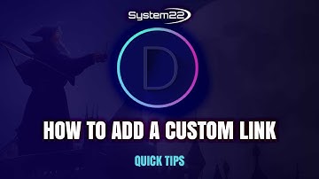Divi Theme How To Add A Custom Link