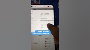 Change Title And Description Language On YouTube