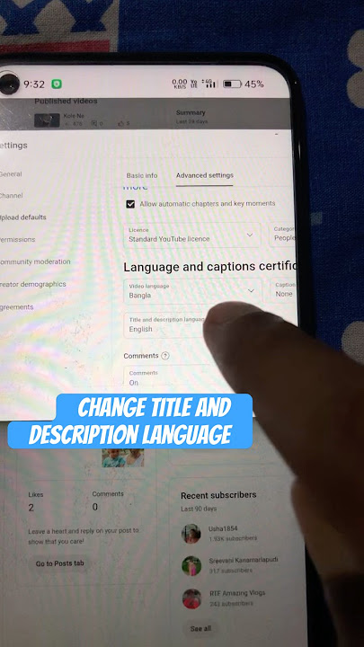 Change Title And Description Language On YouTube