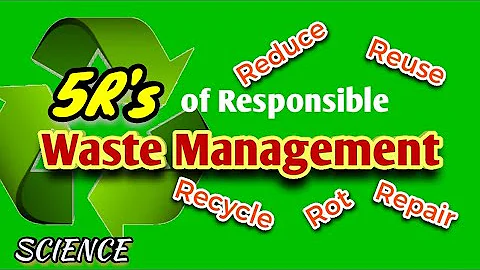 5R's of Responsible Waste Management | REDUCE, REUSE, RECYCLE, REPAIR, ROT