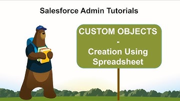 How to create an object from Spreadsheet? | Salesforce Admin Tutorials