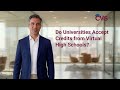 Do Universities Accept Credits from Virtual High Schools?