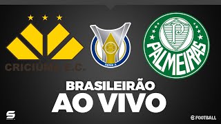 PALMEIRAS X CRICIÚMA AO VIVO COM IMAGEM JOGO DE HOJE ASSISTA AGORA PES 2021