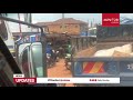 Fuso truck loaded with matooke overtuns near Natete police