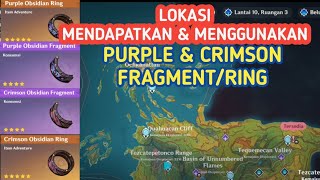Lokasi Mendapatkan U0026 Menggunakan Purple Obsidian Fragment U0026 Crimson Obsidian Fragment Genshin 52