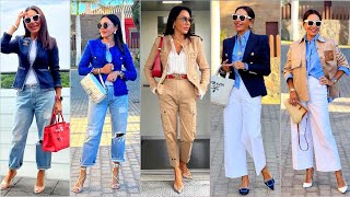 Shein Business Outfits Style For Women Over 50 | Vintage Office Clothes 2024 | Casual Outfits Style