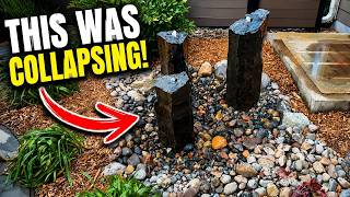 This Basalt Fountain Was Failing Underneath