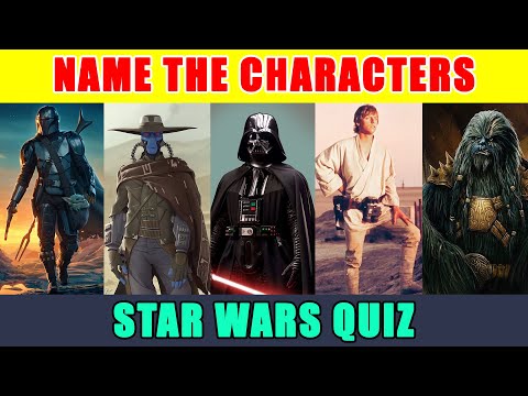 Guess Star Wars Characters || Star Wars Quiz