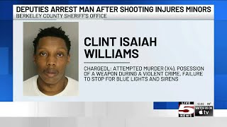 VIDEO: Man charged in Berkeley County drive-by shooting that hurt 2 children