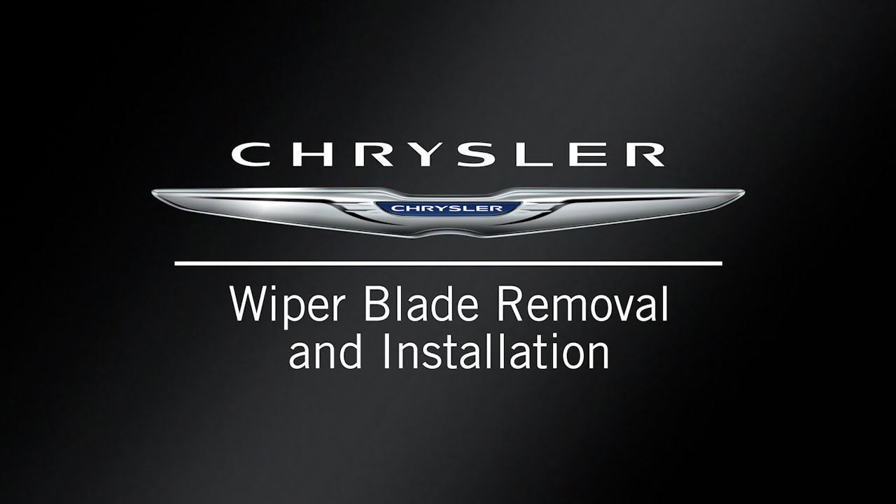 Wiper Blade Removal and Installation How To 2021 Chrysler Pacifica & Voyager YouTube Wiper Blade Removal and Installation How To 2021 Chrysler Pacifica & Voyager YouTube