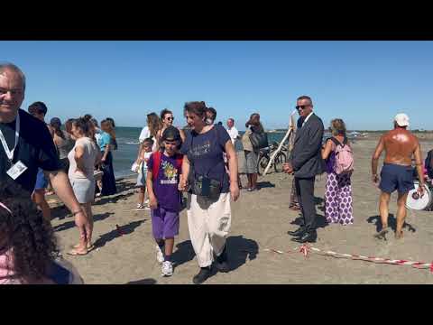 Video Fortuna torna libera: la giovane tartaruga Caretta caretta riprende il mare a Palidoro