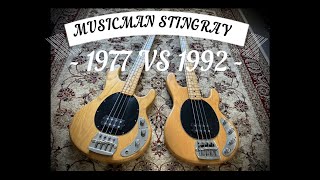 MUSICMAN STINGRAY BASS - 1977 VS 1992 - Andy's Vintage Guitars