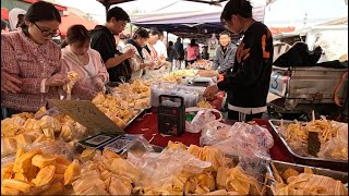 Super market in Beijing, China, lots of street food
