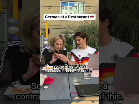 German in a Restaurant