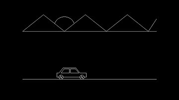 Draw a car in c/c++ graphics | Running car animation in c/c++ graphics | By source code