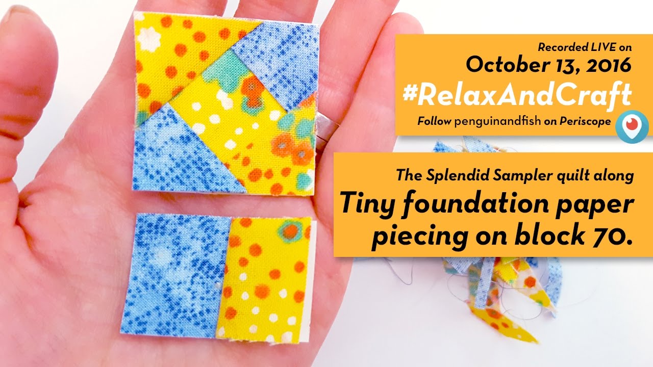 Foundation Paper Piecing - October - Pattern