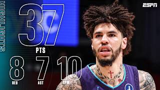 LaMelo Ball GOES OFF 🔥 37 PTS & 10 3PM in Hornets win | NBA on ESPN Wealth