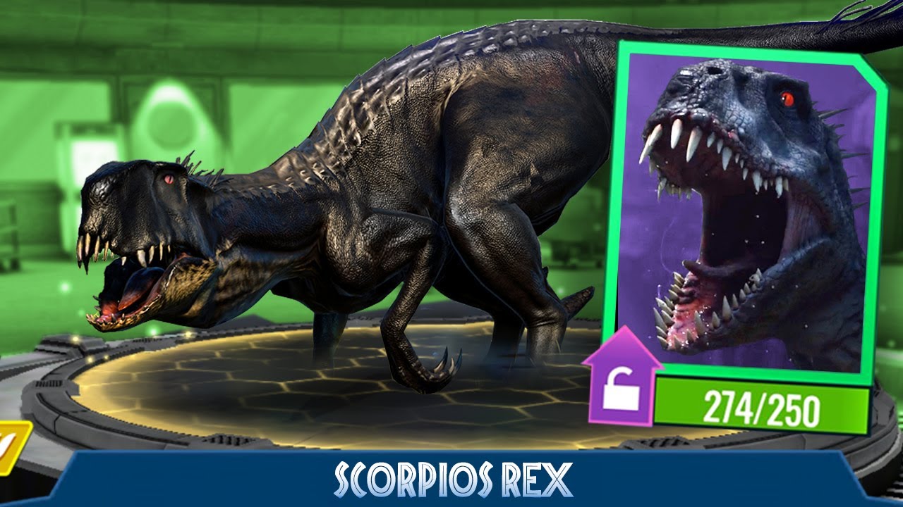 Scorpios Rex In Jurassic World Alive Jurassic World Alive Youtube 